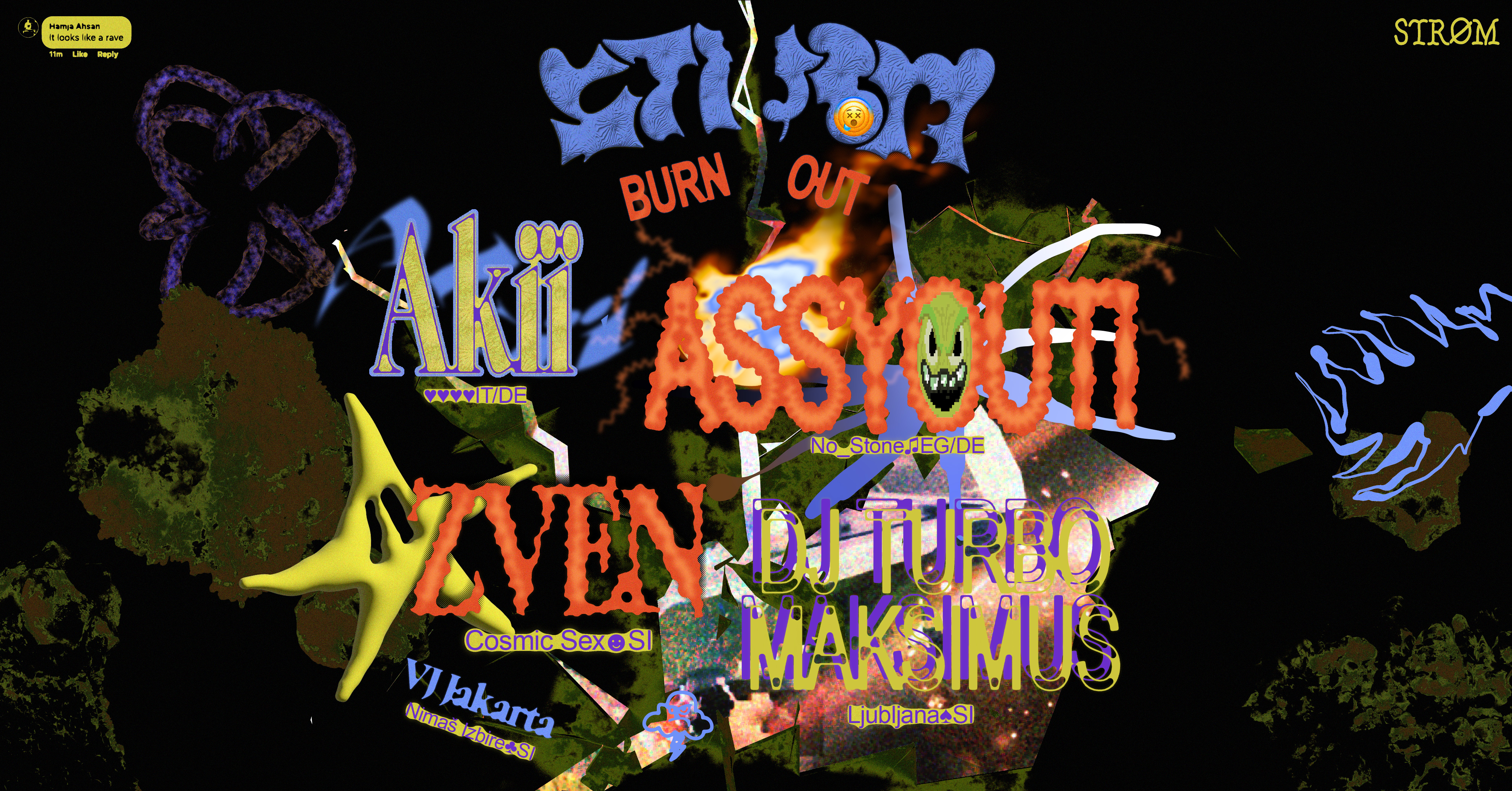 Štrom: Burnout w/ Assyouti [EG/DE] & Akii [IT/DE]